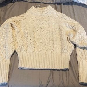 H&M thick crop sweater